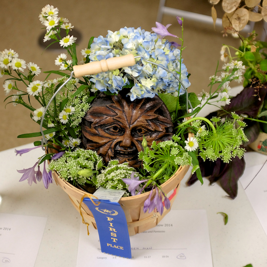The Commissioner's award-winning Green Man flower arrangment